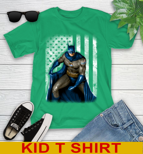 Los Angeles Dodgers MLB Baseball Batman DC American Flag Shirt Youth T-Shirt 7