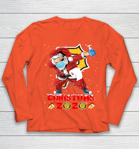 Pittsburgh Pirates Funny Santa Claus Dabbing Christmas 2020 MLB Youth Long Sleeve 3