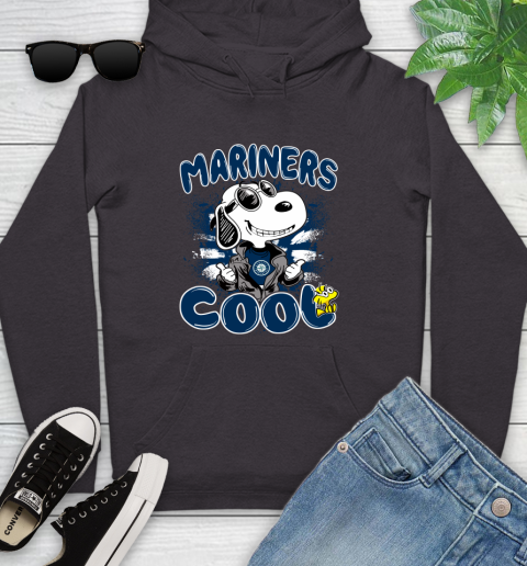 MLB Baseball Seattle Mariners Cool Snoopy Shirt Youth Hoodie 6