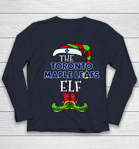 Toronto Maple Leafs Christmas ELF Funny NHL Youth Long Sleeve 2