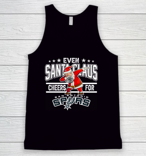 San Antonio Spurs Even Santa Claus Cheers For Christmas NBA Tank Top