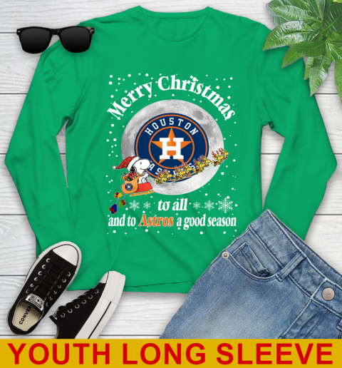 Houston Astros Merry Christmas To All And To Astros A Good Season MLB Baseball Sports Youth Long Sleeve 7
