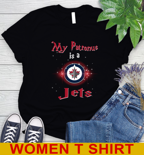 NHL Hockey Harry Potter My Patronus Is A Winnipeg Jets Women's T-Shirt