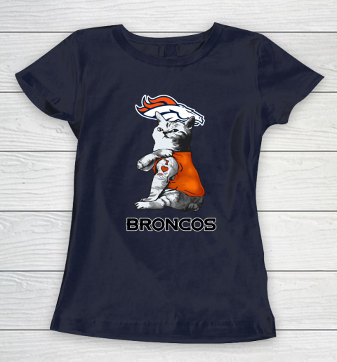 NFL Football My Cat Loves Denver Broncos Women s T Shirt