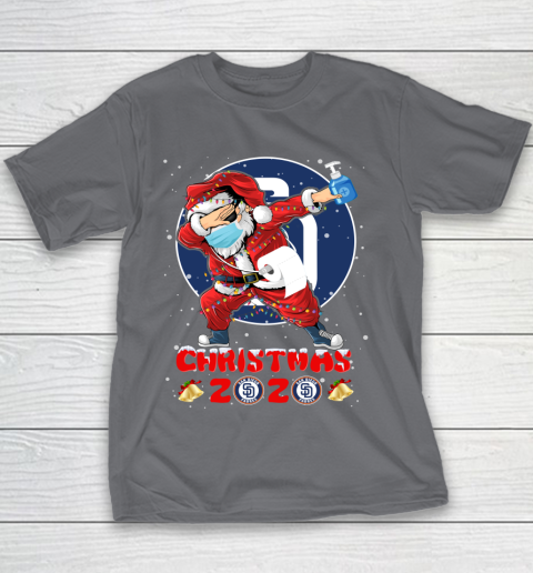 San Diego Padres Funny Santa Claus Dabbing Christmas 2020 MLB Youth T-Shirt 5