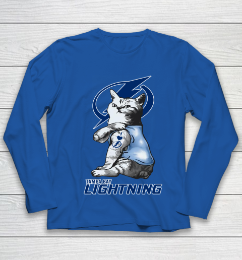 NHL My Cat Loves Tampa Bay Lightning Hockey Youth Long Sleeve 7