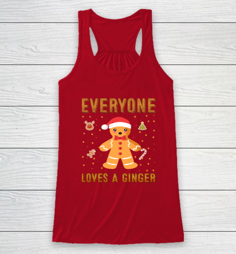 Everyone Loves A Ginger Funny Christmas Racerback Tank 4