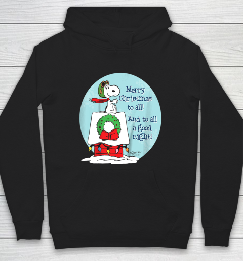 Peanuts Snoopy Merry Christmas and to all Good Night Hoodie