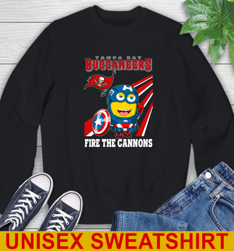 NFL Football Tampa Bay Buccaneers Captain America Marvel Avengers Minion Shirt Sweatshirt