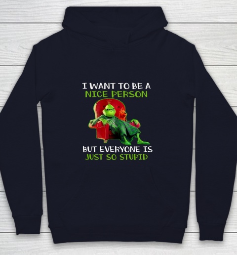 Tee Christmas Grinch Xmas funny quotes Youth Hoodie 2