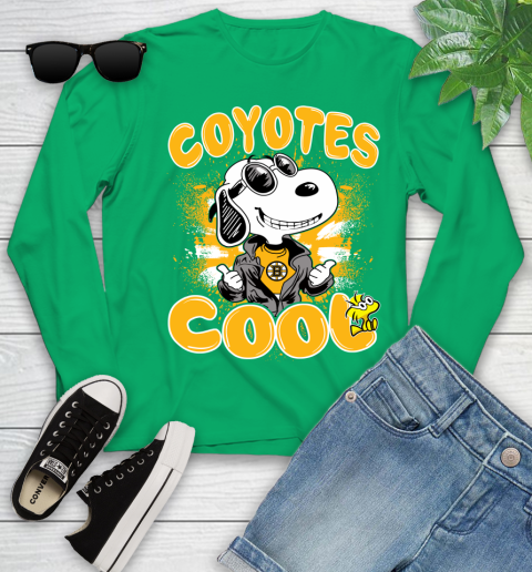 NHL Hockey Boston Bruins Cool Snoopy Shirt Youth Long Sleeve 6