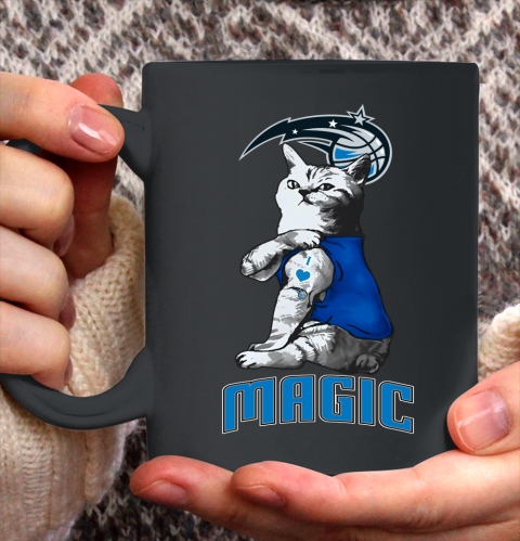 NBA Basketball My Cat Loves Orlando Magic Ceramic Mug 11oz