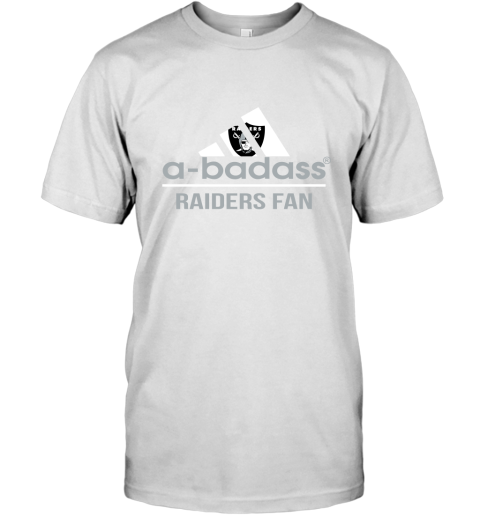NFL A Badass Oakland Raiders Fan Adidas Football Sports T-Shirt