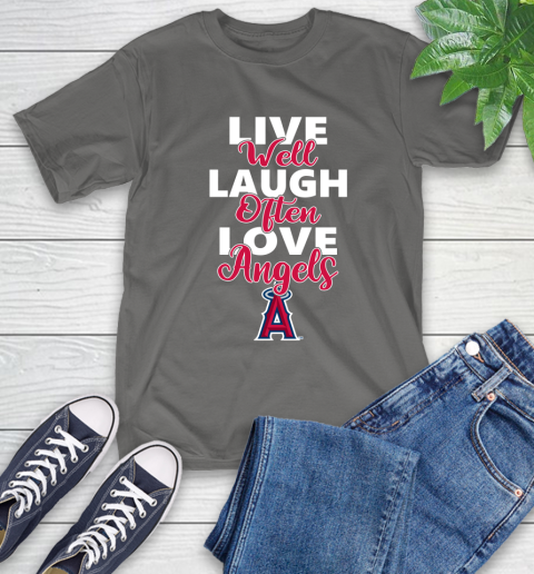MLB Baseball Los Angeles Angels Live Well Laugh Often Love Shirt T-Shirt 11