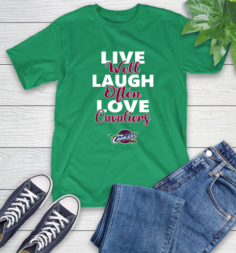 NBA Basketball Cleveland Cavaliers Live Well Laugh Often Love Shirt T-Shirt 8