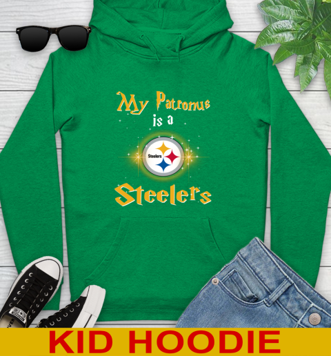 NFL Football Harry Potter My Patronus Is A Pittsburgh Steelers Youth Hoodie 8