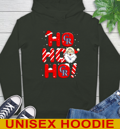 Colorado Rockies MLB Baseball Ho Ho Ho Santa Claus Merry Christmas Shirt Hoodie 12