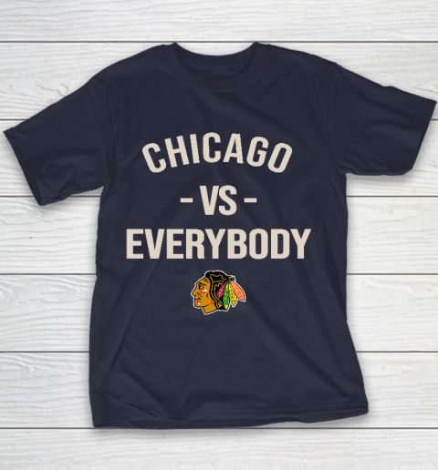 Chicago Blackhawks Vs Everybody Youth T-Shirt 2