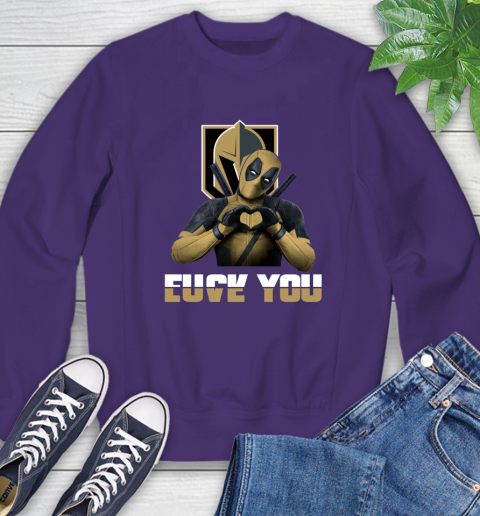 NHL Vegas Golden Knights Deadpool Love You Fuck You Hockey Sports Sweatshirt 4