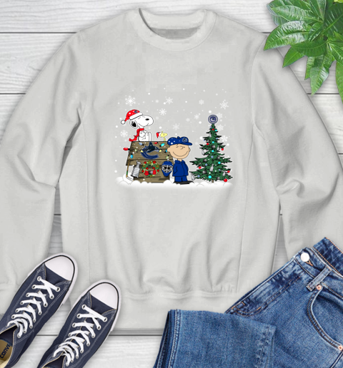 NHL Vancouver Canucks Snoopy Charlie Brown Woodstock Christmas Stanley Cup Hockey Sweatshirt 5