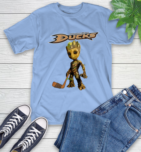 Anaheim Ducks NHL Hockey Groot Marvel Guardians Of The Galaxy T-Shirt 11