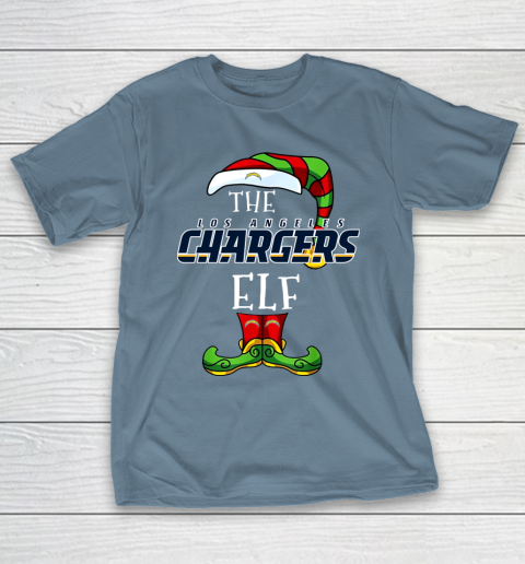 Los Angeles Chargers Christmas ELF Funny NFL T-Shirt 6