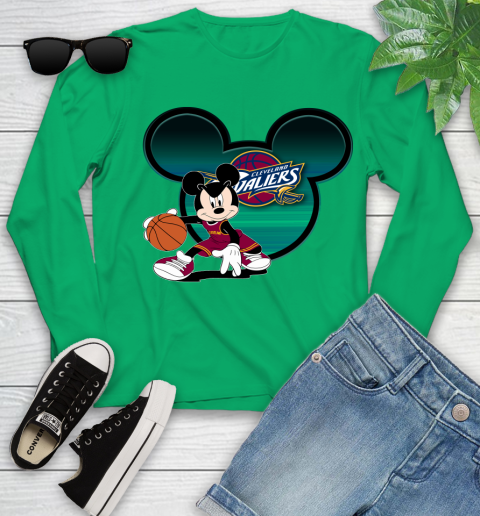 NBA Cleveland Cavaliers Mickey Mouse Disney Basketball Youth Long Sleeve 6