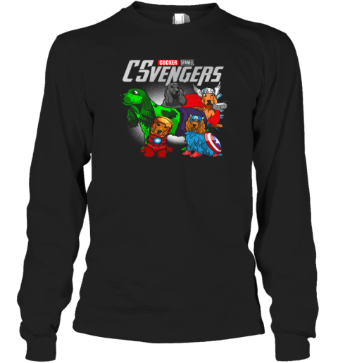 Cocker Spaniel CSvengers Marvel Avengers Endgame Long Sleeve T-Shirt