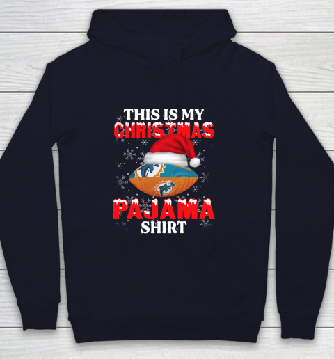 Miami Dolphins This Is My Christmas Pajama Shirt NFL Youth Hoodie 2