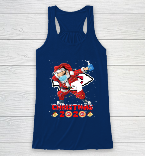 Kansas City Chiefs Funny Santa Claus Dabbing Christmas 2020 NFL Racerback Tank 6