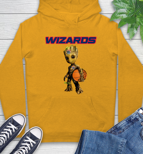 Washington Wizards NBA Basketball Groot Marvel Guardians Of The Galaxy Hoodie 3
