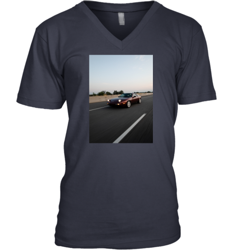 esv3 the vintage retro 928 racing v neck unisex 8 front navy