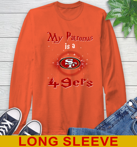 NFL Football Harry Potter My Patronus Is A San Francisco 49ers Long Sleeve T-Shirt 4
