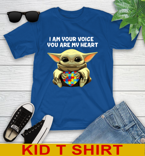 I Am Your Voice You Are My Heart Baby Yoda Autism Awareness Shirt 106