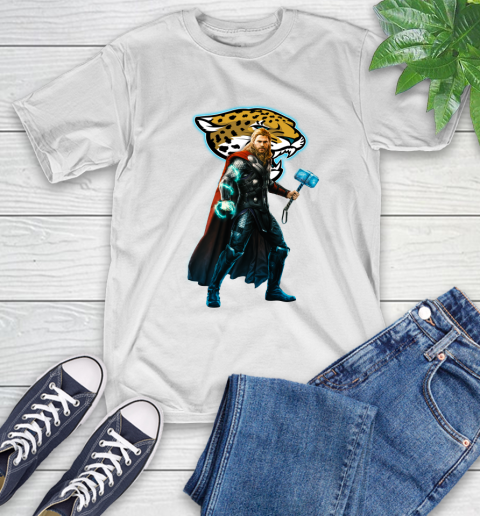 NFL Thor Avengers Endgame Football Jacksonville Jaguars T-Shirt