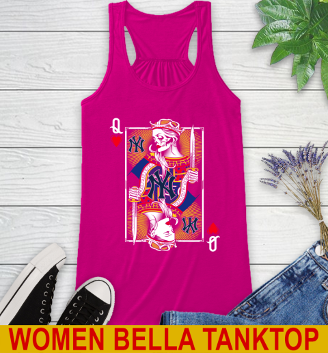 MLB Baseball New York Yankees The Queen Of Hearts Card Shirt Racerback Tank 6