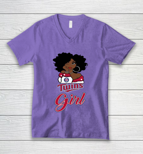 Minnesota Twinss Girl MLB V-Neck T-Shirt 9