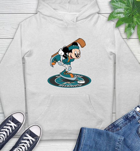 NHL Hockey San Jose Sharks Cheerful Mickey Disney Shirt Hoodie 2