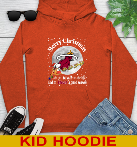 Miami Heat Merry Christmas To All And To Heat A Good Season NBA Basketball Sports Youth Hoodie 4