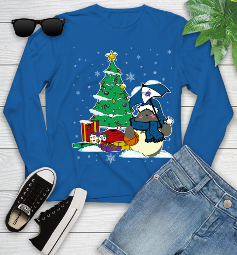 Charlotte Hornets NBA Basketball Cute Tonari No Totoro Christmas Sports Youth Long Sleeve 10