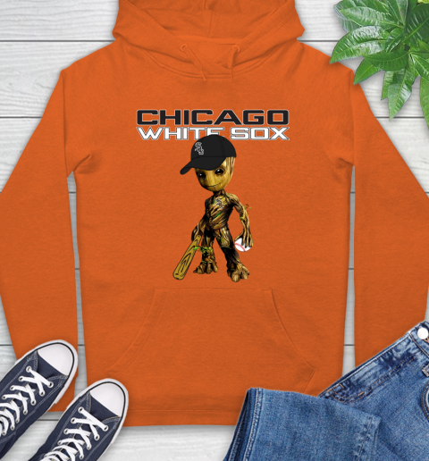 MLB Chicago White Sox Groot Guardians Of The Galaxy Baseball Hoodie 5