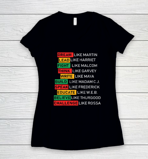 Black History Month African American Country Celebration Women's V-Neck T-Shirt