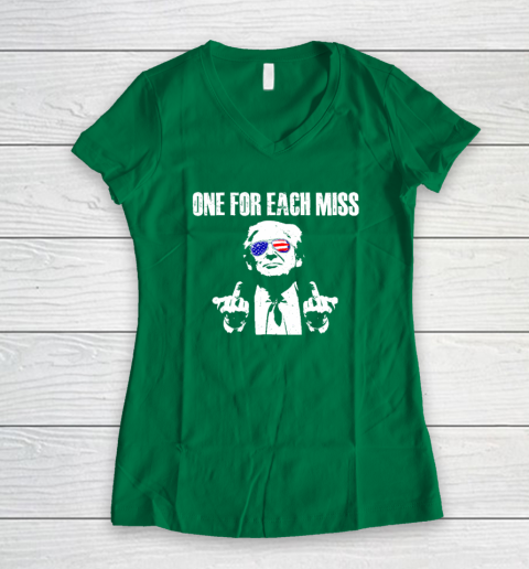 Trump One For Each Miss Women's V-Neck T-Shirt 3