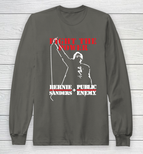 Fight The Power Bernie Sanders Public Enemy Long Sleeve T-Shirt - Image 6