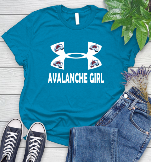 NHL Colorado Avalanche Girl Under Armour Hockey Sports Women's T-Shirt 10