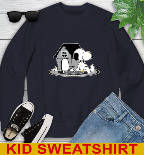 NHL Hockey Los Angeles Kings Snoopy The Peanuts Movie Shirt Youth Sweatshirt 3