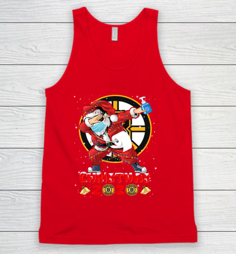 Boston Bruins Funny Santa Claus Dabbing Christmas 2020 NHL Tank Top 5