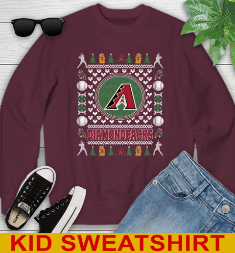 Arizona Diamondbacks Merry Christmas MLB Baseball Loyal Fan Youth Sweatshirt 4