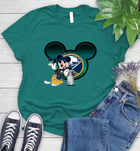 NHL Buffalo Sabres Stanley Cup Mickey Mouse Disney Hockey T Shirt Women's T-Shirt 12