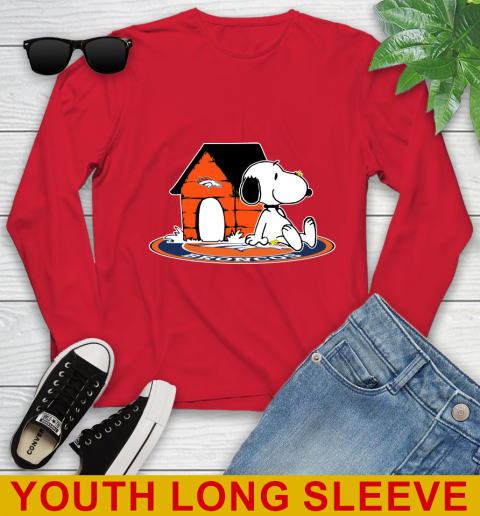 NFL Football Denver Broncos Snoopy The Peanuts Movie Shirt Youth Long Sleeve 11